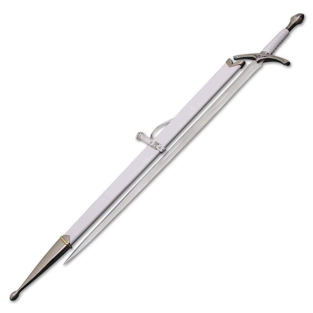 Glamdring Sword Foe-hammer and the Beater Sword of Gandalf WHITE Edition - propswords