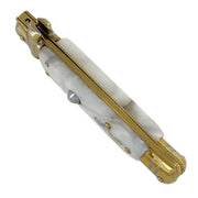 Italian Milano Marble Slab Automatic Stiletto - propswords