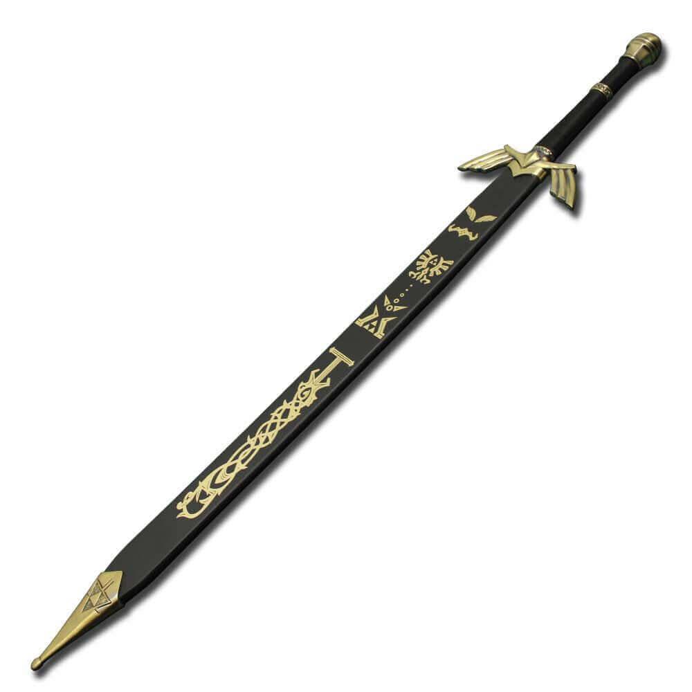 Dark Link Master Sword Replica – Battle-Ready with Leather Sheath - propswords