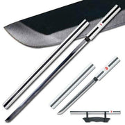 Naruto Sasuke Kusanagi Grass Cutter Steel Ninja Sword Katana Cosplay Straitblade - propswords