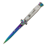 Poison Pearl Pushbutton Stiletto Automatic Italian Milano Knife - propswords