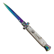 Poison Pearl Pushbutton Stiletto Automatic Italian Milano Knife - propswords