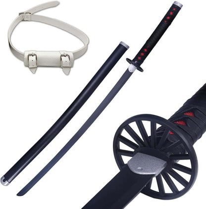 TANJIRO KAMADO SWORD BLACK NICHIRIN BLADE DEMON SLAYER SWORD - propswords