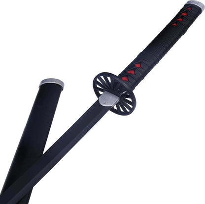 TANJIRO KAMADO SWORD BLACK NICHIRIN BLADE DEMON SLAYER SWORD - propswords